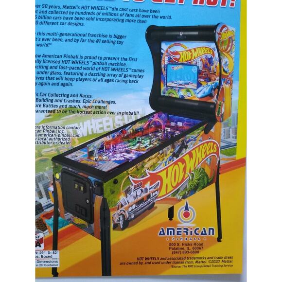 Hot Wheels Art Print FLYER Original Promo Mattel Toy Car Theme Vintage Promo Art - Picture 4 of 5